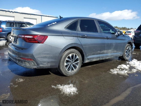 2023 Volkswagen Jetta S with VIN 3VW5M7BU9PM031349, listed as a Copart auction lot 47036455 with 23,680 mi miles and Salvage Title. Bid and sale history available at carsss.com. Image 3.