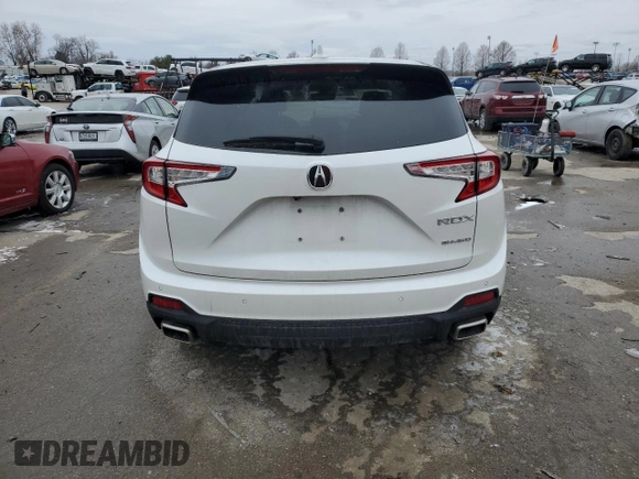 2022 Acura RDX w/Technology Package with VIN 5J8TC2H53NL017284, listed as a Copart auction lot 45630815 with 0 mi miles and Salvage Title. Bid and sale history available at carsss.com. Image 6.