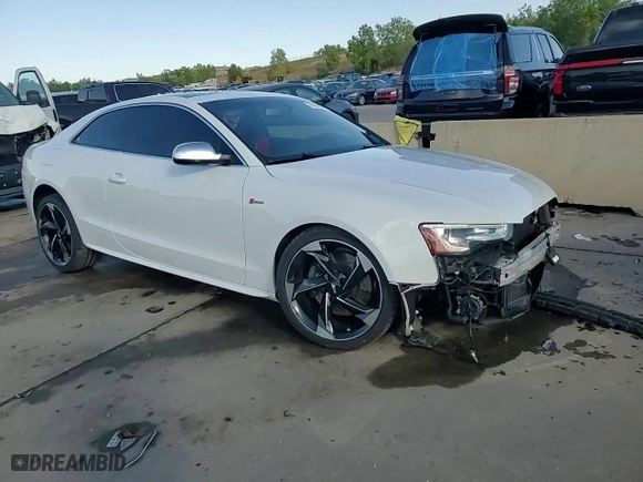 2016 Audi S5 Premium Plus with VIN WAUC4AFR2GA057301, listed as a Copart auction lot 74008834 with 71,491 mi miles and Salvage Title. Bid and sale history available at carsss.com. Image 14.