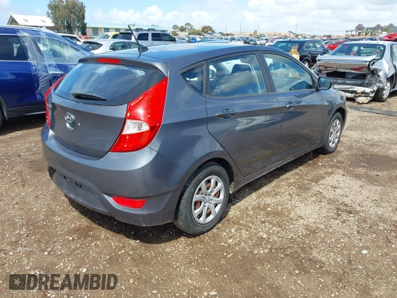 2012 Hyundai Accent GS with VIN KMHCT5AE9CU046673, listed as a IAAI auction lot 41916784 with 110,782 mi miles. Bid and sale history available at carsss.com. Image 4.