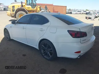 2011 Lexus IS with VIN JTHBE5C25B5025596, listed as a IAAI auction lot 41941765 with Not Provided miles. Bid and sale history available at carsss.com. Image 3.