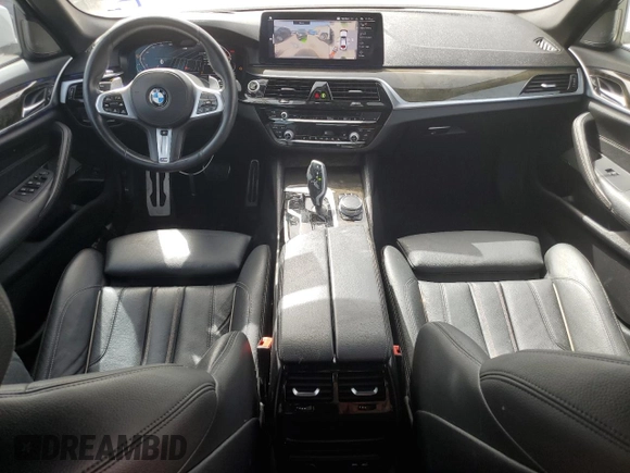 2021 BMW 5 Series 540i with VIN WBA53BJ02MWW89420, listed as a Copart auction lot 47662075 with 58,680 mi miles and Salvage Title. Bid and sale history available at DreamBid. Image 8.