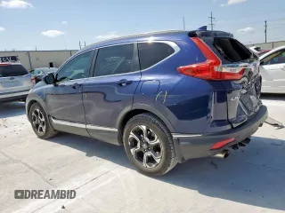 2018 Honda CR-V Touring with VIN 7FARW1H91JE026094, listed as a Copart auction lot 59942445 with 150,329 mi miles and Salvage title. Bid and sale history available at DreamBid. Image 2.