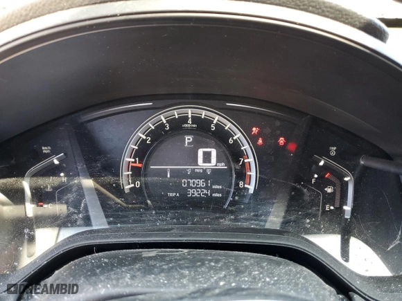 2018 Honda CR-V LX with VIN 2HKRW6H3XJH226252, listed as a Copart auction lot 53920605 with 70,961 mi miles and Salvage Title. Bid and sale history available at carsss.com. Image 9.