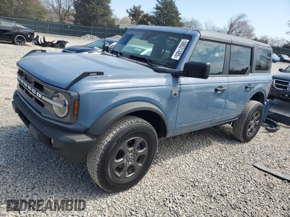 2024 Ford Bronco Big Bend with VIN 1FMDE7BH4RLB04707, listed as a Copart auction lot 50631485 with 3,626 mi miles and Salvage Title. Bid and sale history available at DreamBid. Image 1.