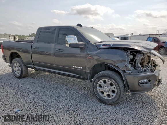 2024 Ram 2500 Laramie with VIN 3C6UR5FL9RG355268, listed as a Copart auction lot 55489735 with 33,207 mi miles and Salvage title. Bid and sale history available at DreamBid. Image 4.