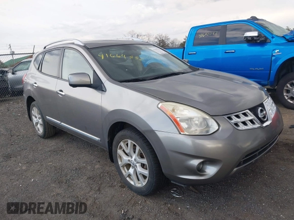 2012 Nissan Rogue S with VIN JN8AS5MT3CW255487, listed as a IAAI auction lot 41669352 with 144,725 mi miles. Bid and sale history available at carsss.com. Image 1.