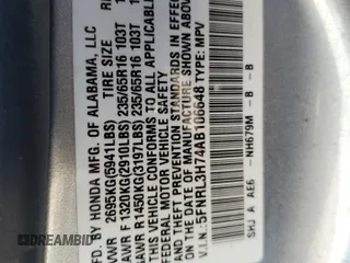 2010 Honda Odyssey EX-L with VIN 5FNRL3H74AB106648, listed as a Copart auction lot 51515635 with 250,769 mi miles and Non Repairable. Bid and sale history available at carsss.com. Image 13.