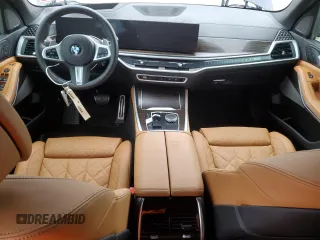 2025 BMW X5 sDrive40i with VIN 5UX13EU05S9W56291, listed as a Copart auction lot 41457825 with 0 mi miles and Salvage Title. Bid and sale history available at carsss.com. Image 8.