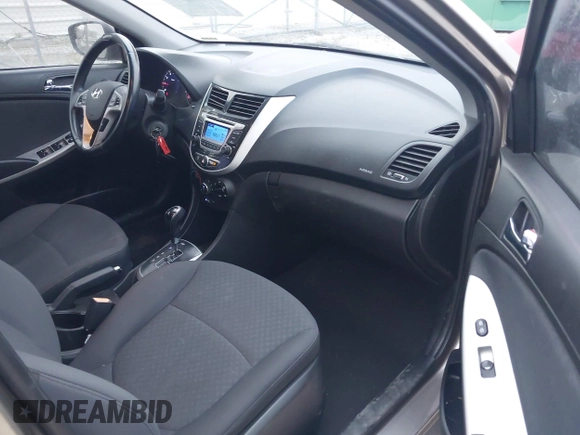 2014 Hyundai Accent SE with VIN KMHCU5AE0EU169214, listed as a IAAI auction lot 41925749 with 119,544 mi miles. Bid and sale history available at carsss.com. Image 5.