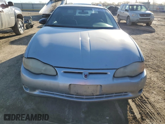 2002 Chevrolet Monte Carlo LS with VIN 2G1WW12E529100572, listed as a Copart auction lot 45716535 with 286,357 mi miles and Salvage Title. Bid and sale history available at carsss.com. Image 5.