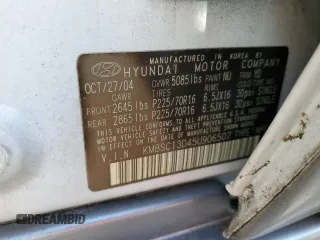 2005 Hyundai Santa Fe GLS with VIN KM8SC13D45U906507, listed as a Copart auction lot 77282394 with 144,535 mi miles and Clean Title. Bid and sale history available at carsss.com. Image 12.