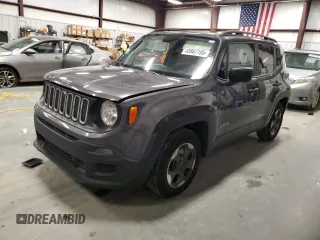 2018 Jeep Renegade Sport with VIN ZACCJAAB4JPH77082, listed as a Copart auction lot 45867195 with 174,305 mi miles and Salvage Title. Bid and sale history available at DreamBid. Image 1.