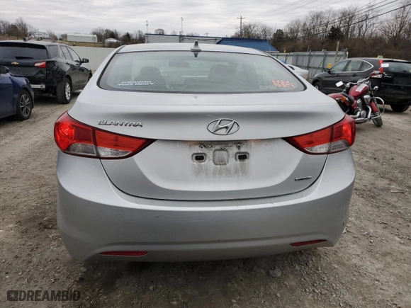 2011 Hyundai Elantra Ltd with VIN KMHDH4AE3BU142023, listed as a Copart auction lot 48465955 with 120,069 mi miles and Salvage Title. Bid and sale history available at carsss.com. Image 6.