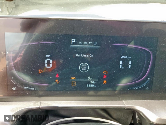 2024 Kia Telluride S z VIN 5XYP6DGC2RG543796, wystawiony jako Copart lot #61414285 z przebiegiem 5 339 mil mil oraz Szkoda całkowita • Salvage title. Historia ofert i sprzedaży dostępna na DreamBid. Obrazek 9.