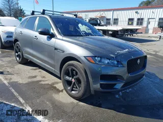 2018 Jaguar F-PACE 30t Premium with VIN SADCJ2GX4JA290073, listed as a IAAI auction lot 41399044 with 106,624 mi miles. Bid and sale history available at carsss.com. Image 1.