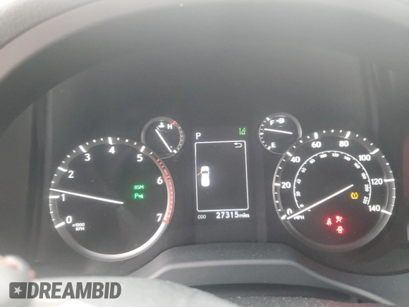 2023 Lexus GX with VIN JTJAM7BX1P5341932, listed as a Copart auction lot 46938075 with 27,315 mi miles and Salvage Title. Bid and sale history available at carsss.com. Image 9.