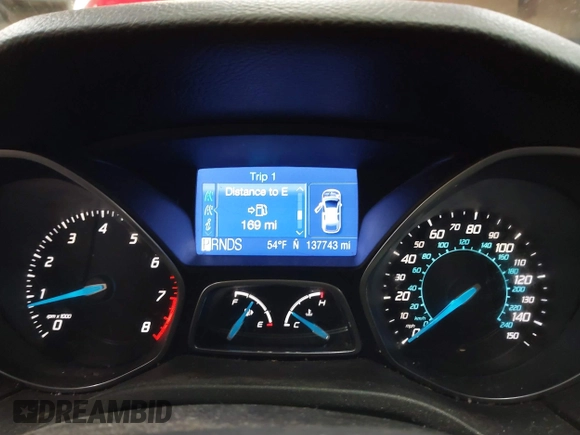 2012 Ford Focus SEL with VIN 1FAHP3M23CL460290, listed as a IAAI auction lot 41655711 with 137,743 mi miles. Bid and sale history available at carsss.com. Image 7.