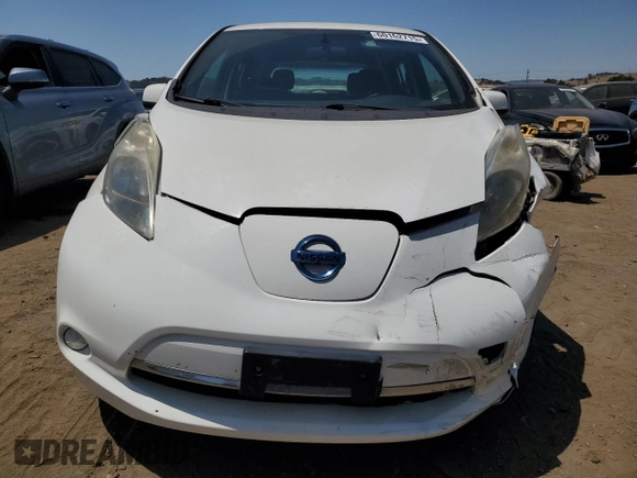 2013 Nissan LEAF SL with VIN 1N4AZ0CP2DC414815, listed as a Copart auction lot 60162715 with 81,919 mi miles and Salvage title. Bid and sale history available at DreamBid. Image 5.