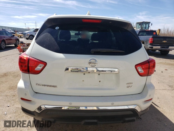 2020 Nissan Pathfinder SV with VIN 5N1DR2BM2LC606787, listed as a Copart auction lot 48697615 with 46,949 mi miles and Salvage title. Bid and sale history available at DreamBid. Image 6.