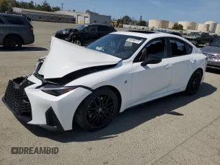 2024 Lexus IS 350 F Sport with VIN JTHGZ1B24R5075808, listed as a Copart auction lot 56890975 with 8,781 mi miles and Salvage title. Bid and sale history available at DreamBid. Image 1.