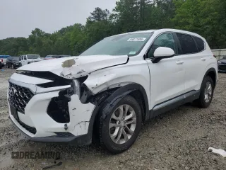 2019 Hyundai Santa Fe SE with VIN 5NMS23AD8KH102090, listed as a Copart auction lot 58977485 with 114,970 mi miles and Salvage title. Bid and sale history available at DreamBid. Image 1.