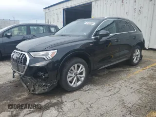 2025 Audi Q3 S line Premium with VIN WA1DECF32S1047852, listed as a Copart auction lot 61575375 with 1,774 mi miles and Salvage title. Bid and sale history available at DreamBid. Image 1.