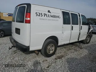 2017 Chevrolet Express Cargo with VIN 1GCWGAFF4H1351037, listed as a Copart auction lot 43127665 with Not Provided miles and Non Repairable. Bid and sale history available at DreamBid. Image 3.