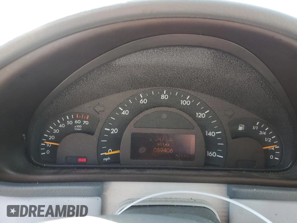 2003 Mercedes-Benz C 230/260/280/320 with VIN WDBRF64J73F309654, listed as a Copart auction lot 41789965 with 89,406 mi miles and Salvage Title. Bid and sale history available at DreamBid. Image 9.