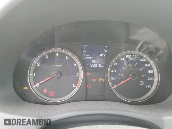 2013 Hyundai Accent GLS with VIN KMHCT4AE1DU336921, listed as a Copart auction lot 55350015 with 188,916 mi miles and Clean title. Bid and sale history available at DreamBid. Image 9.