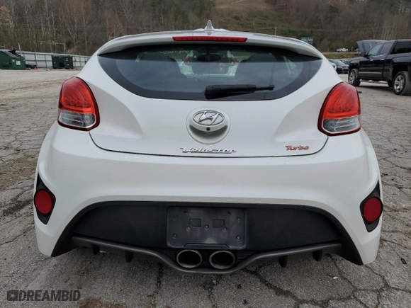 2014 Hyundai Veloster Turbo with VIN KMHTC6AE3EU196626, listed as a Copart auction lot 79916834 with 86,683 mi miles and Salvage Title. Bid and sale history available at carsss.com. Image 6.