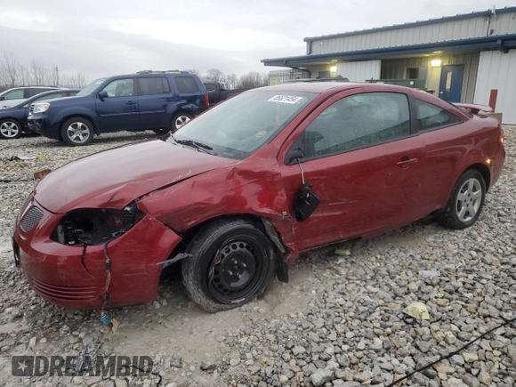 2009 Pontiac G5 with VIN 1G2AS18H697120442, listed as a Copart auction lot 86621454 with Not Provided miles and Salvage Title. Bid and sale history available at carsss.com. Image 1.