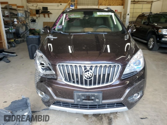 2016 Buick Encore Leather with VIN KL4CJCSB9GB595143, listed as a Copart auction lot 53814755 with 167,232 mi miles and Salvage Title. Bid and sale history available at carsss.com. Image 5.