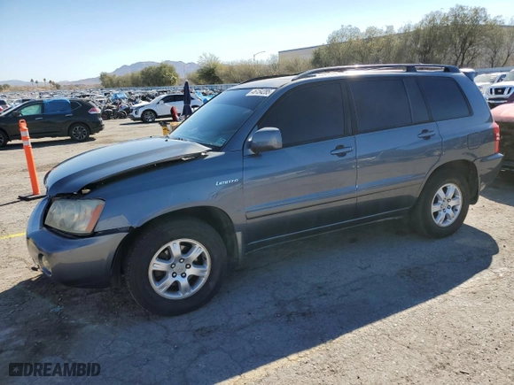 2003 Toyota Highlander with VIN JTEGF21A230098948, listed as a Copart auction lot 46154285 with 163,652 mi miles and Salvage Title. Bid and sale history available at carsss.com. Image 1.