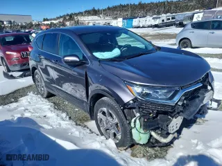 2019 Honda CR-V EX with VIN 2HKRW2H58KH114822, listed as a Copart auction lot 48309045 with 0 mi miles and Salvage Title. Bid and sale history available at carsss.com. Image 4.