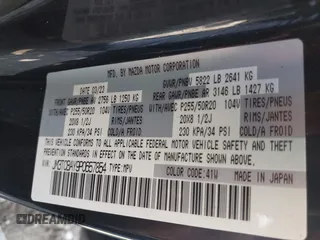 2023 Mazda CX-9 Touring Plus with VIN JM3TCBAY9P0657854, listed as a IAAI auction lot 41931409 with 54,036 mi miles and . Bid and sale history available at DreamBid. Image 9.