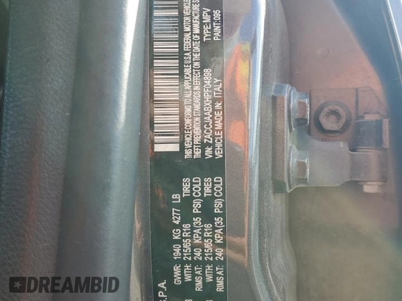 2017 Jeep Renegade Sport z VIN ZACCJAABXHPF04898, wystawiony jako Copart lot #52637885 z przebiegiem 147 198 mil mil oraz Szkoda całkowita • Salvage title. Historia ofert i sprzedaży dostępna na DreamBid. Obrazek 13.