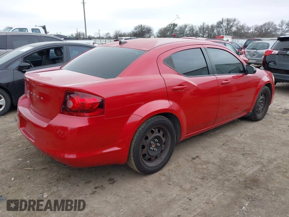 2013 Dodge Avenger with VIN 1C3CDZAB5DN621415, listed as a IAAI auction lot 41603723 with 152,733 mi miles and . Bid and sale history available at DreamBid. Image 4.