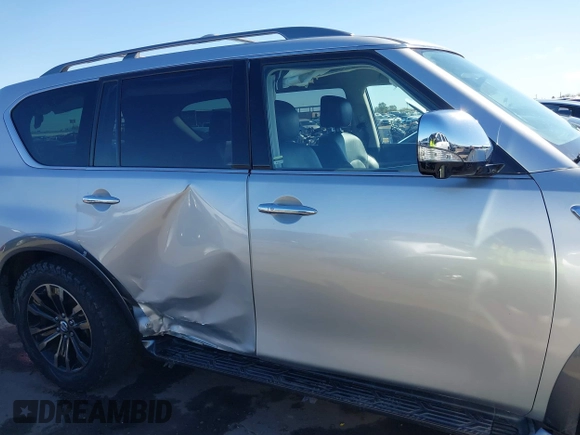 2018 Nissan Armada Platinum with VIN JN8AY2NF8J9331724, listed as a IAAI auction lot 41761151 with 64,975 mi miles. Bid and sale history available at carsss.com. Image 13.