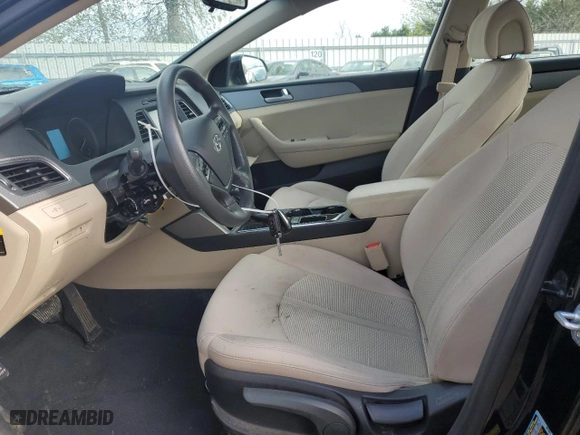 2017 Hyundai Sonata SE with VIN 5NPE24AF5HH547659, listed as a Copart auction lot 50803005 with 90,067 mi miles and Salvage Title. Bid and sale history available at carsss.com. Image 7.