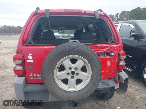 2005 Jeep Liberty Sport with VIN 1J4GL48KX5W540134, listed as a IAAI auction lot 41763890 with 191,262 mi miles. Bid and sale history available at carsss.com. Image 16.
