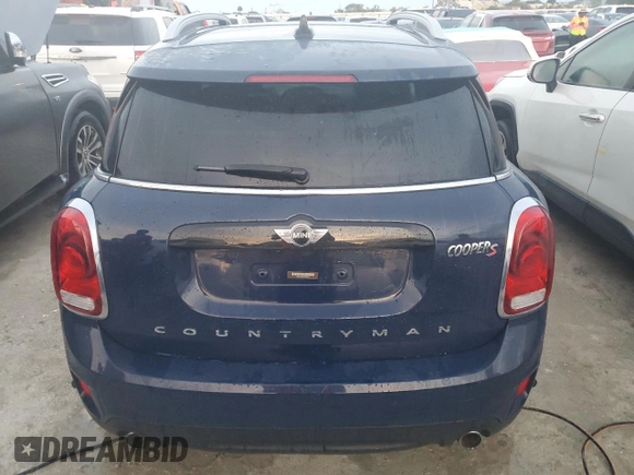 2018 MINI Countryman Cooper S with VIN WMZYT3C37J3E93910, listed as a Copart auction lot 74038734 with 0 mi miles and Salvage Title. Bid and sale history available at carsss.com. Image 6.
