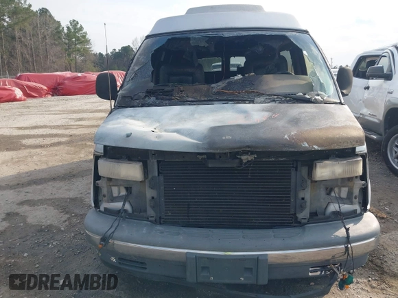 1996 Chevrolet Express Cargo Van w/YF7 with VIN 1GBFG15RXT1019130, listed as a IAAI auction lot 41674417 with 1 mi miles. Bid and sale history available at carsss.com. Image 6.