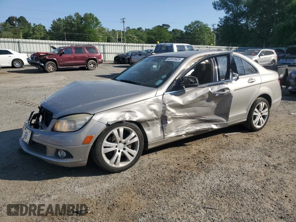 2009 Mercedes-Benz C-Class 3.0L Sport with VIN WDDGF54X79R062351, listed as a Copart auction lot 52815925 with 126,243 mi miles and Salvage Title. Bid and sale history available at carsss.com. Image 1.