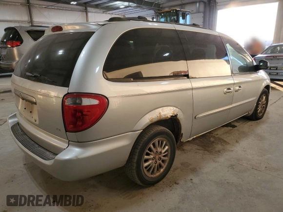 2003 Chrysler Town & Country EX with VIN 2C8GP74L43R106709, listed as a Copart auction lot 88677975 with 222,154 mi miles and Salvage Title. Bid and sale history available at carsss.com. Image 3.