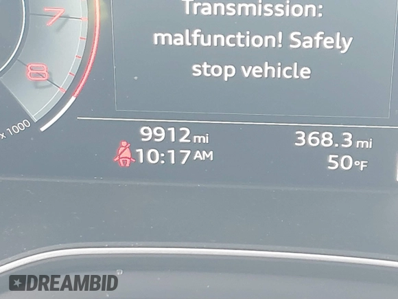 2025 Audi A4 S line Premium Plus with VIN WAUEAAF48SN000964, listed as a IAAI auction lot 41758244 with 9,912 mi miles and . Bid and sale history available at DreamBid. Image 16.