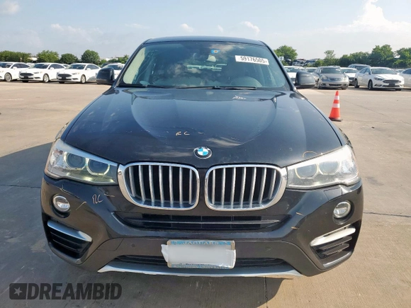 2015 BMW X4 xDrive28i with VIN 5UXXW3C52F0M87621, listed as a Copart auction lot 59176505 with 163,727 mi miles and Salvage title. Bid and sale history available at DreamBid. Image 5.