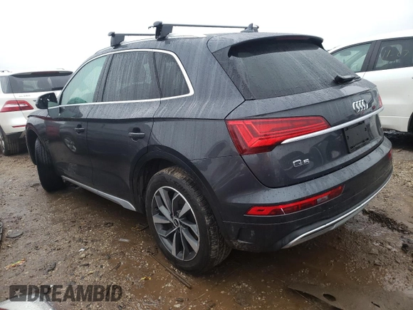 2021 Audi Q5 Premium Plus with VIN WA1BAAFY6M2025207, listed as a Copart auction lot 71050522 with 25,831 mi miles and . Bid and sale history available at DreamBid. Image 2.