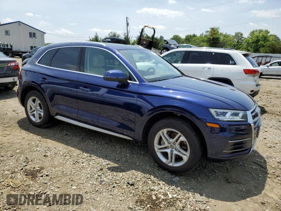 2018 Audi Q5 Premium Plus with VIN WA1BNBFY3J2043153, listed as a Copart auction lot 61802755 with 34,583 mi miles and Salvage title. Bid and sale history available at DreamBid. Image 4.