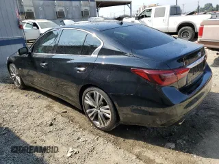 2020 Infiniti Q50 3.0t SPORT with VIN JN1EV7AP0LM200839, listed as a Copart auction lot 74919434 with 55,853 mi miles and Salvage Title. Bid and sale history available at carsss.com. Image 2.